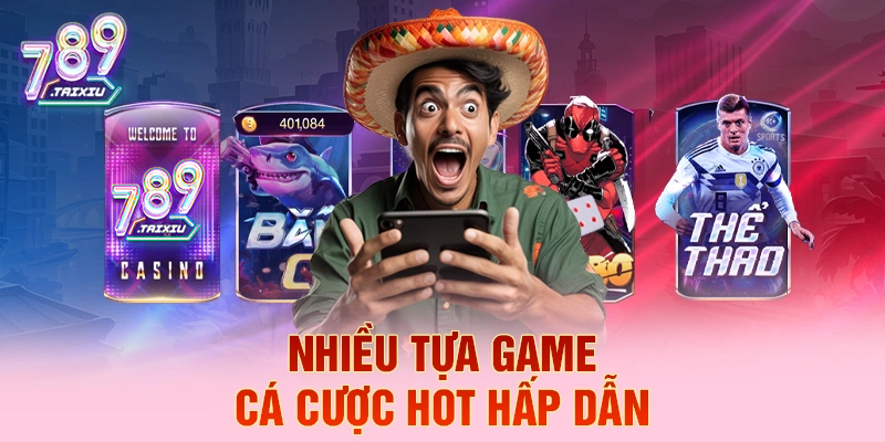 Đa dạng tựa game cá cược tại 123bet